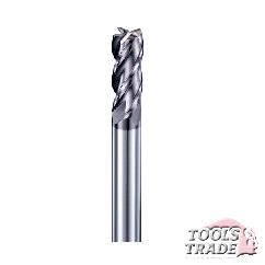 DE0404 Фреза т/c 4мм до 50 HRC  плоский торец 